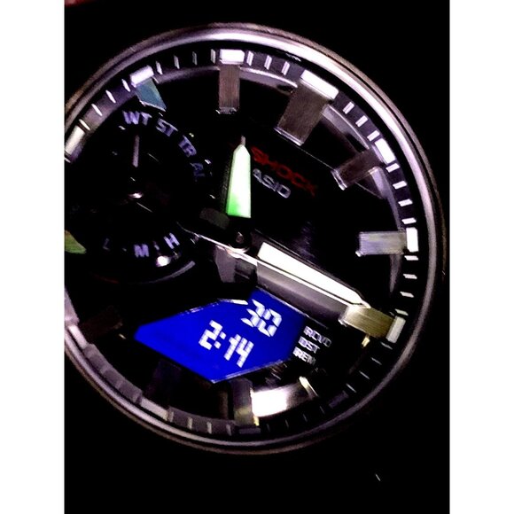 Casio G-Shock Mens Watch GSTB500D Bluetooth Tough Solar Gray Dial Steel 5684 - Picture 8 of 15